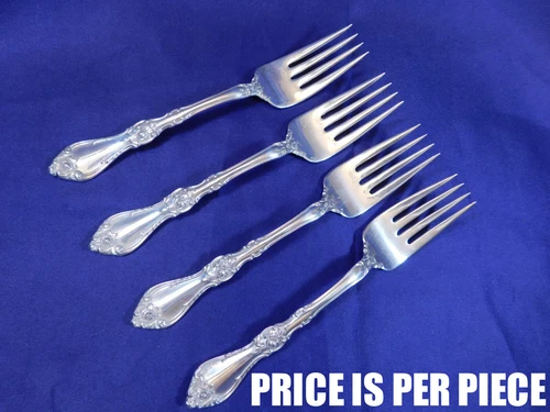 WALLACE ROYAL ROSE STERLING SILVER SALAD FORK - VERY GOOD CONDITION