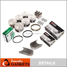 Pistons Bearings Rings Fit 96-08 Lincoln Mazda Mercury Ford Jaguar 3.0L