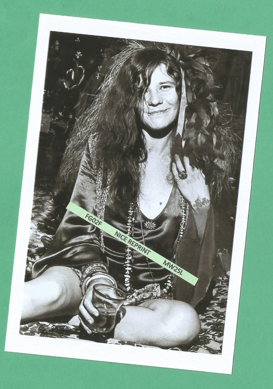 Found 4X6 PHOTO of Rock Star Singer JANIS JOPLIN AKA The Kozmic Blues Pearl Lady