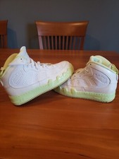 Nike Air Jordan AJF Girls Sneakers High Top White Liquid Lime Size 6.5Y/ Women s