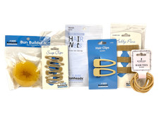 Capezio Bunheads Hair Nets Clips Ties Snaps Bobby Pins Bun Builder Lot - Blonde