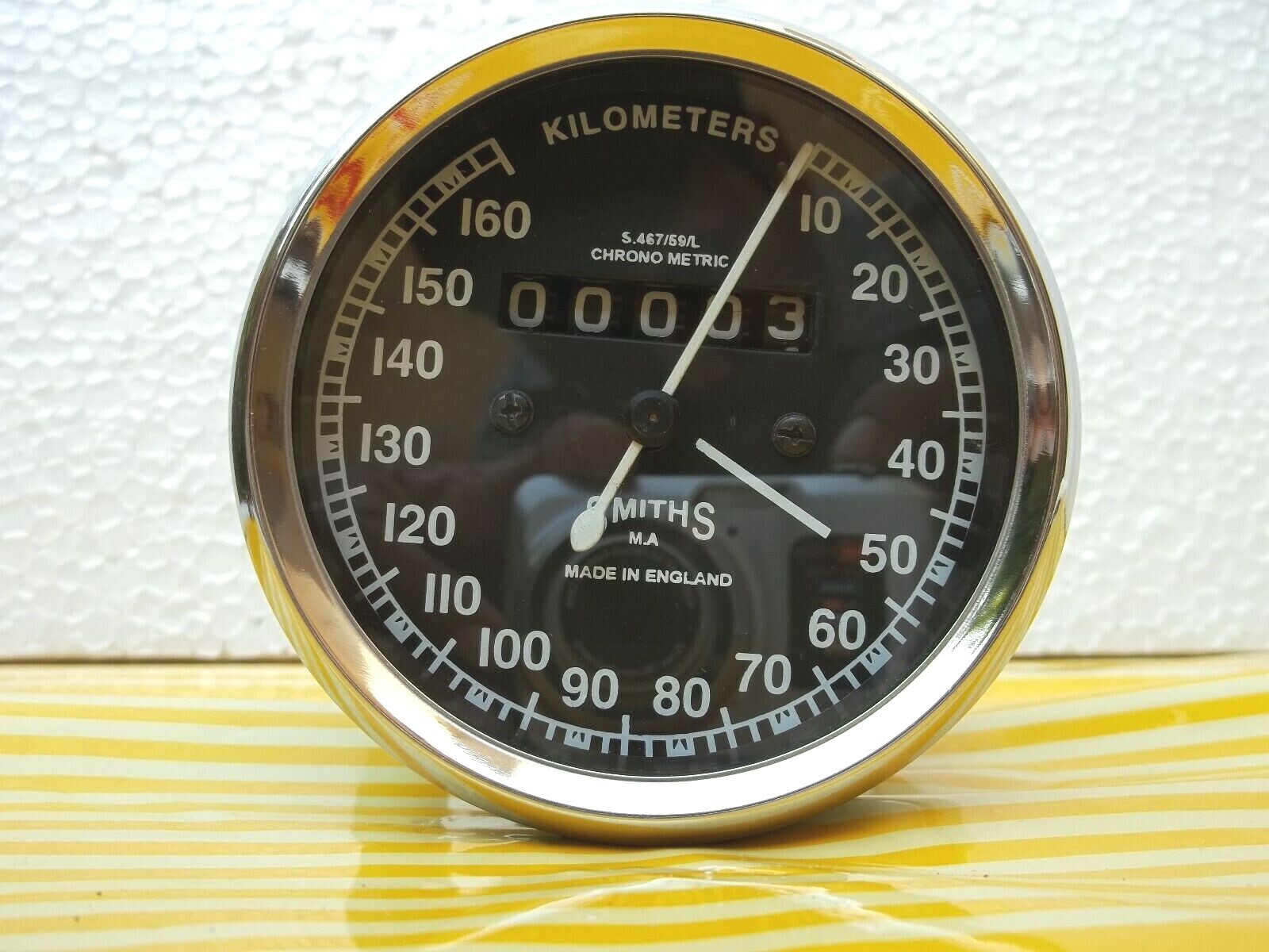 Smiths 160 kmph Speedometer 80 mm , M12x1 cable thread Replica eBay