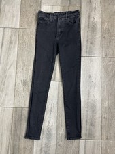 Abercrombie  Fitch Super Skinny High Rise Jeans Womens Sz 25 / 0 S Black Denim