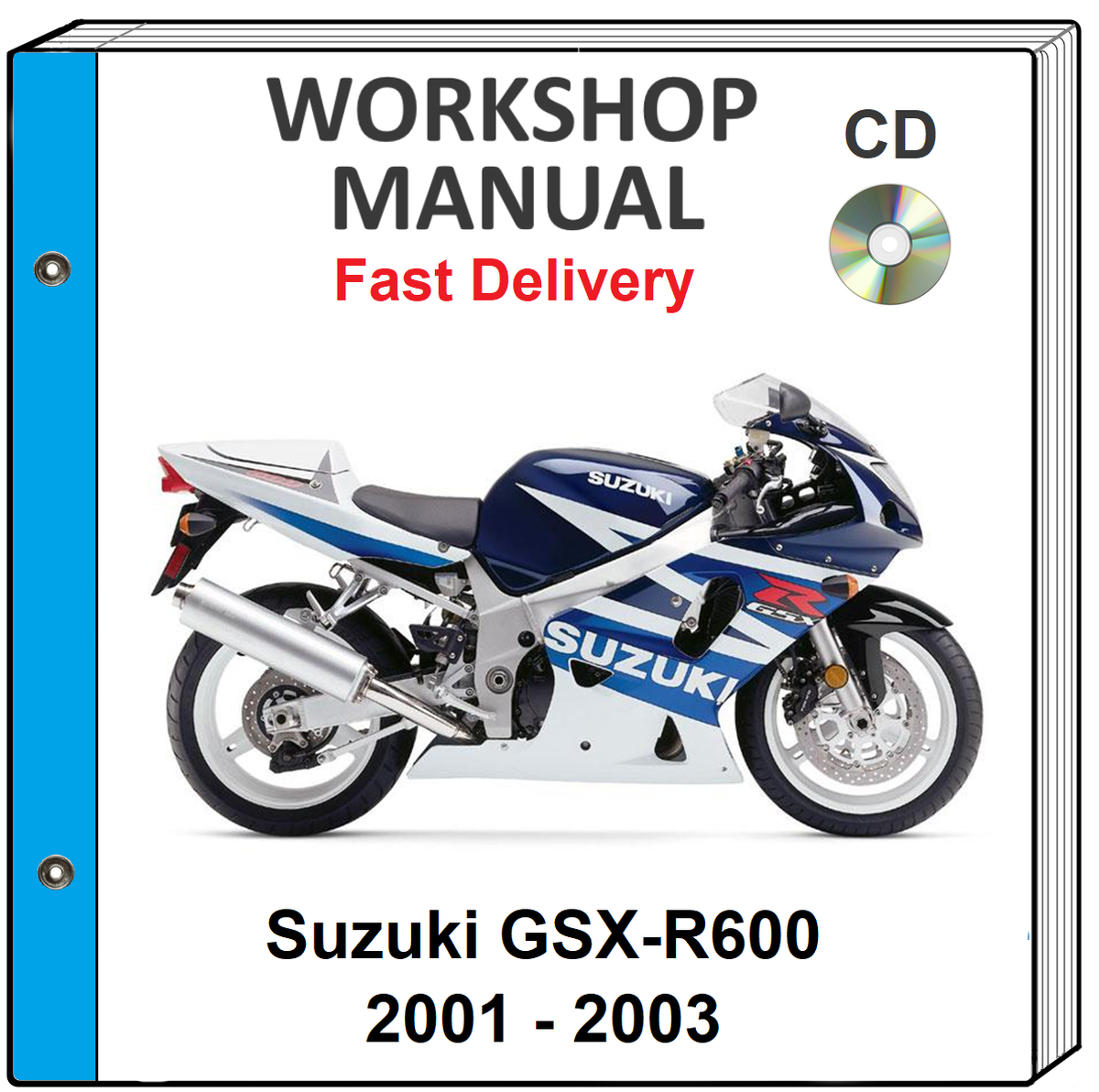 SUZUKI GSXR600 GSXR-600 2001 2002 2003 SERVICE REPAIR SHOP MANUAL