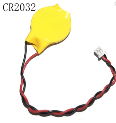5 Stück x  3V CMOS Batterie CR2032 mit 2 polig Stecker Kabel für PC Laptop