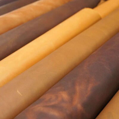 SLC One Side of 4/5 Ounce Earth Tone Chrome Tanned Leather 12 to 14 Square Feet