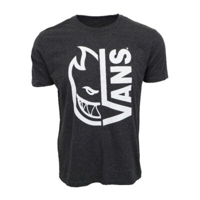 SPITFIRE MENS VAN'S GRAPHIC T SHIRT DARK CHARCOAL