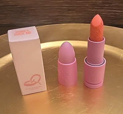 Jeffree Star Velvet Trap Lipstick HONEY, SUCK ME full size NIB