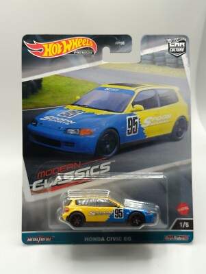 5台セット　ホットウィール　モダン クラシックス　HONDA CIVIC EG hot wheels car culture modern classics Honda Civic EG Hello Kitty