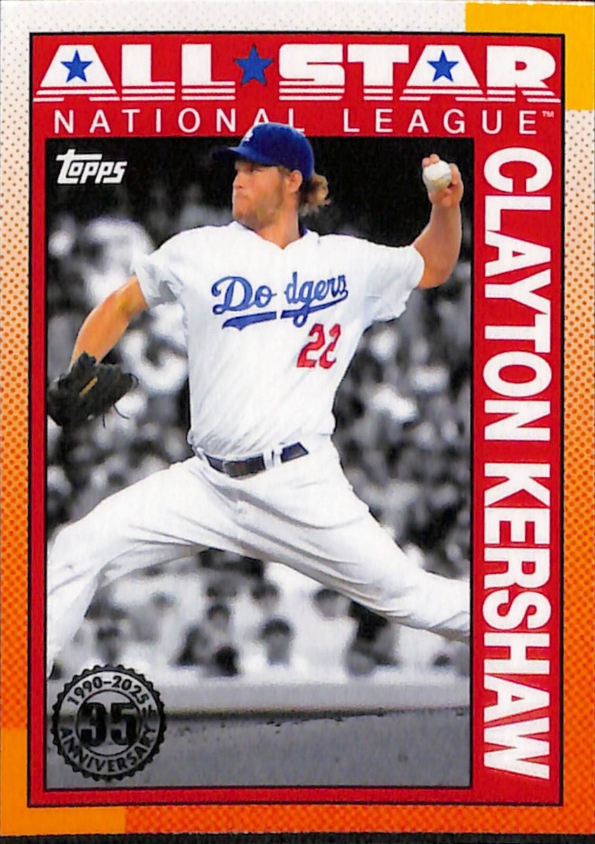 2025 Topps Series 2 1990 All-Star 90AS-27 Clayton Kershaw Los