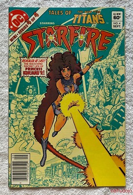 DC TALES OF THE NEW TITANS #4 Mini Series STARFIRE September 1982