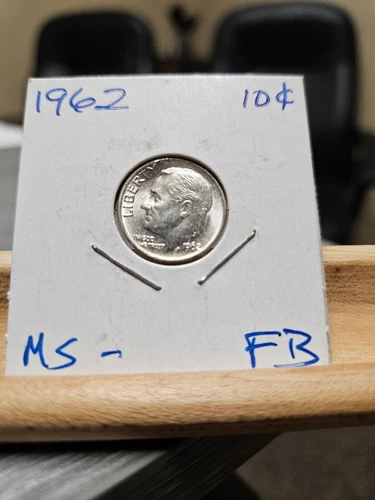 1962 (P) Roosevelt Dime 90% Silver BU US Coin Full Bands Free Shipping