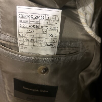 マックス Ermenegildo Zegna Men's 52L Suit jacket Blazer Wool ITALY | eBay