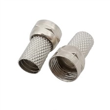 F Connectors Type Plug RG6 Satellite TV Antenna Coax Connector Coaxial Adapter