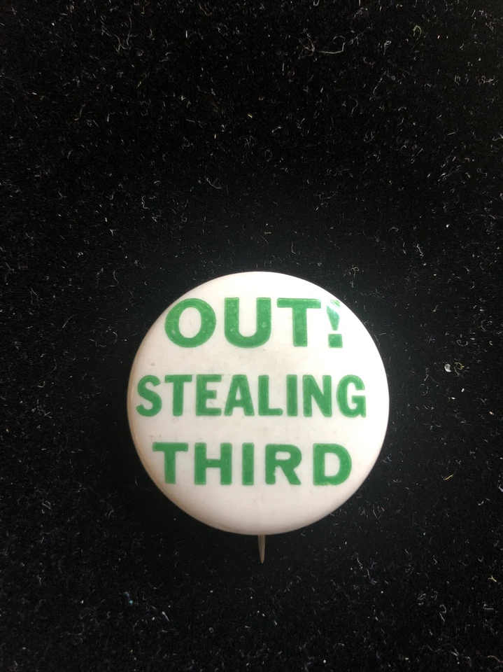 Anti-FDR 1940 Willkie Presidencial Sin Tercer Término Béisbol, 8 Años Es Suficiente Pin Foto 3 de 4