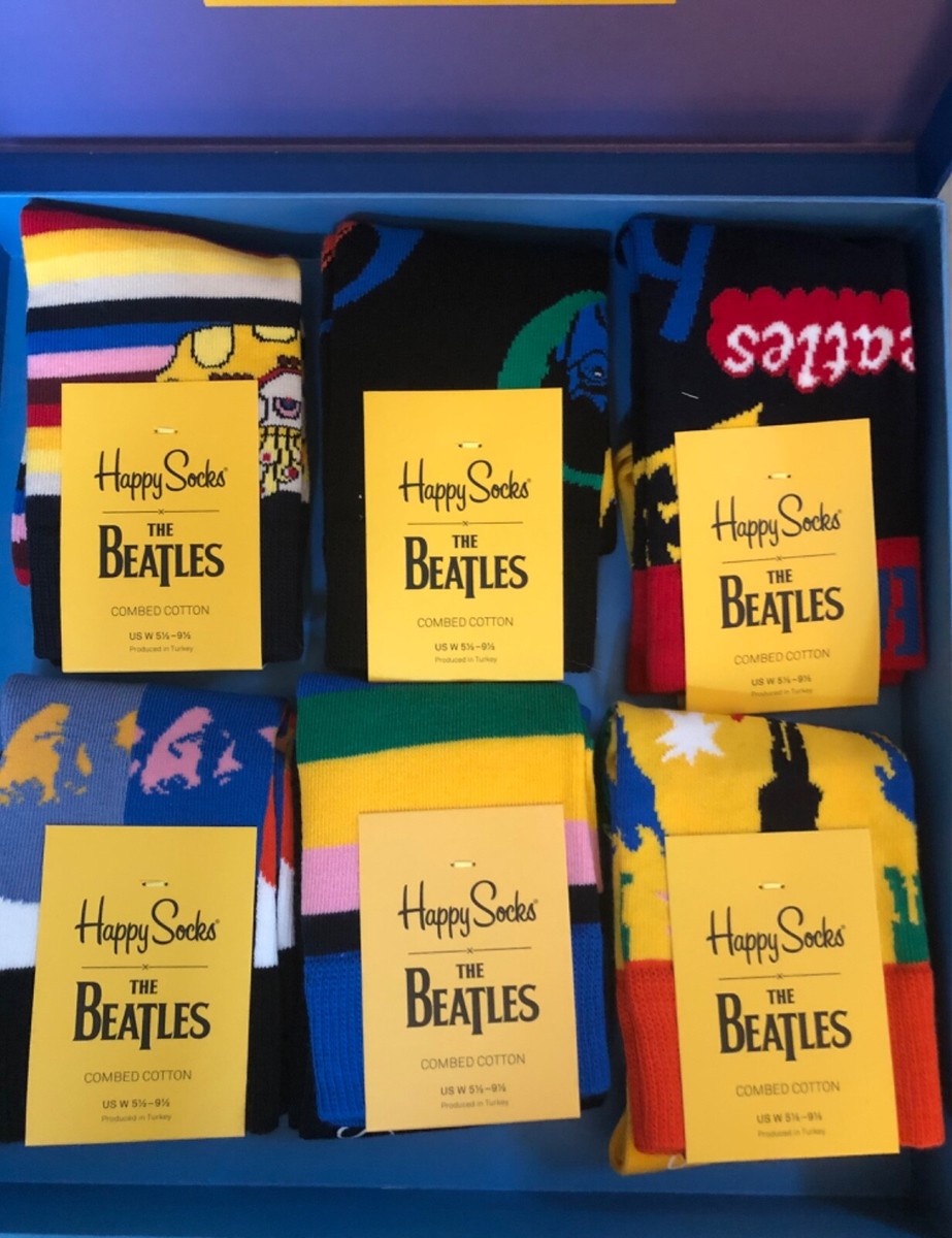 ビートルズ ソックス 6足セット BOX The Beatles Happy Socks Limited Edition 6 Pair Set New In