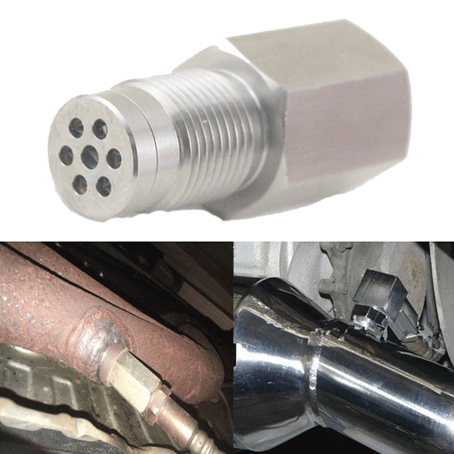 180 Degree CEL Check Engine Light Fix O2 Sensor Bungs Mini Catalytic