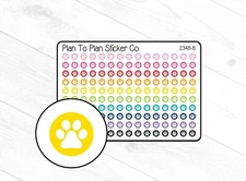 2348-8~~Paw Print Tiny Icons Planner Stickers.
