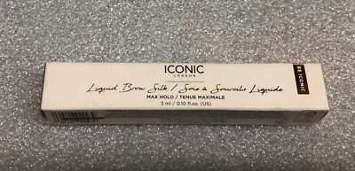 NEW ICONIC London Liquid Brow Silk Max Hold Gel Universal CLEAR Full SZ 3ml
