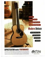 2019 MARTIN Modern Deluxe Acoustic Guitar Magazine Ad