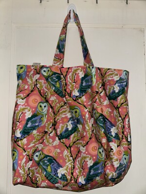 Tula Pink - Garden Night Owl - Handmade Tote Bag / Grocery Bag