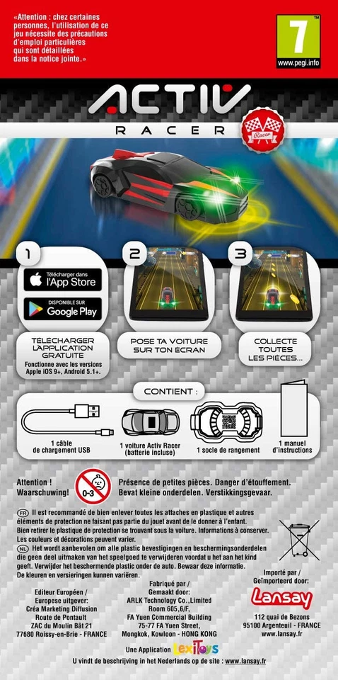 Lansay- Activ Racer, 15500 coches lindo juguetes para niños, multicolor - Imagen 4 de 4