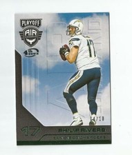 A139 PHILIP RIVERS 2016 PLAYOFF AIR COMMANGE GREEN 4/10 CHARGERS RARE SP  
