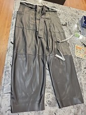 Express faux leather Pants Women  s Black Belted trouser/pant High Rise Size 8R