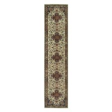 2'8" x 12'3" Beige Heris ReCreation Soft Wool Hand Knotted Runner Rug R90084