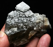 New find Rare Beauty White ladder-like Calcite Crystal Mineral Specimen