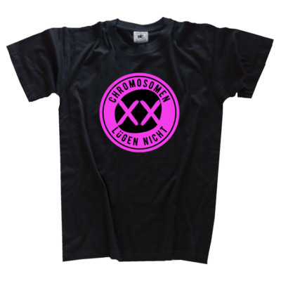 XX chromosomen lügen nicht Geschlechter Biologie Wissenschaft Mann Frau T-Shirt
