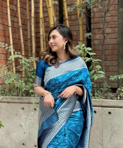 Indian Saree Wedding Designer Party Wear Blouse Bollywood Sari Ethnic Pakistani - Picture 7 of 14