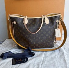 Louis Vuitton Neverfull Bandoulière Inside Out MM Safran Yellow