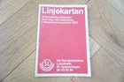 1983 Linkekartan Stockholm Sweden Bus Tram Railway Route Map