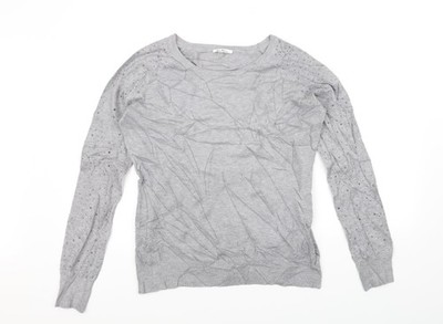 Vila Milano Damen Pullover Pulli Grau Größe L