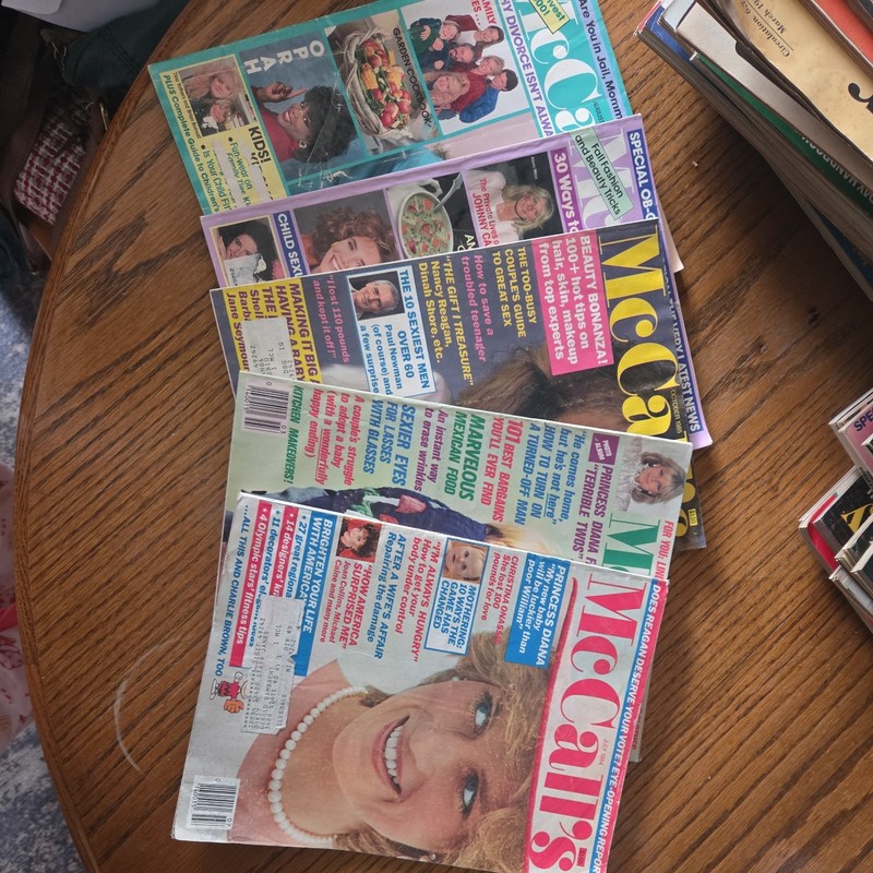 Lot of 5 Vintage McCall’s Magazine July March 1984, Oct 1985, Aug Sept 1987