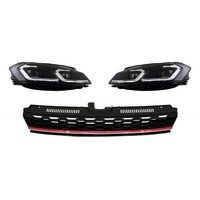Gitter FüR Vw Golf 7.5 Facelift 17+ Gti Look Led Scheinwerfer Dynamisch Lichter