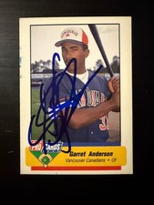 1994 Fleer ProCards AAA All-Star Angels Garret Anderson Signe Rookie Card