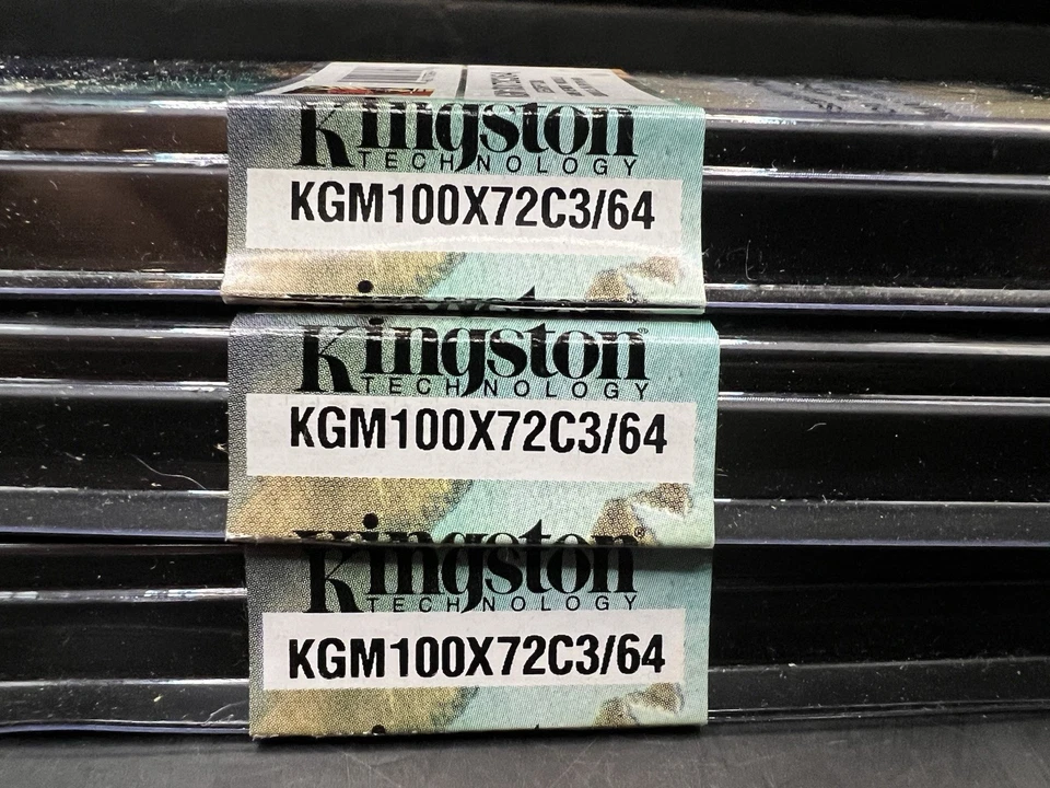 3 New Kingston KGM100X72C3/64 Memory 168 Pin DIMM Module 64MB Computer - Image 2 of 4