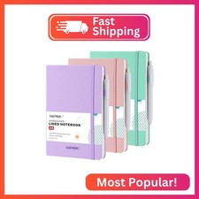 Journal Notebook for Women Men, A5 5.7"x8.4" , 3 Pack 160 Pages Hardcover Lined