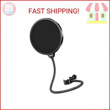 Aokeo Professional Microphone Pop Filter Mask Shield For Blue Yeti and Any Other