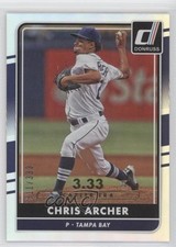 2016 Panini Donruss Stat Line Career 311/333 Chris Archer #152 6h5