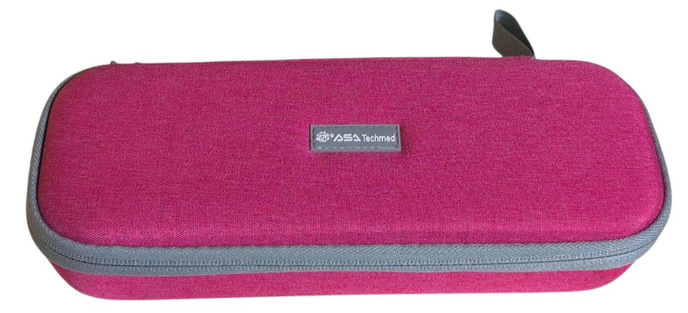 ASA Techmed Pink Hardcase For Nurse Medical Accessories Carrying Case Zip Close