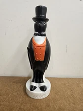 Vintage Old Crow Bourbon/Whiskey Plastic Rubber Bar Advertising Statue 13.5” 