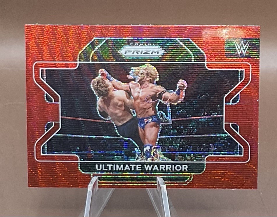 Ultimate Warrior 2022 Panini Prizm WWE - Ruby Red Wave Prizm #93