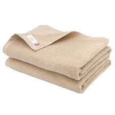 Imabari Certified Bath Towel Hiorie Quick-Drying Simple Towel Set of 2 Greige