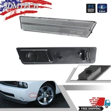 Clear Lens Front Bumper Side Marker Light Housing For 2008-2014 Dodge Challenger