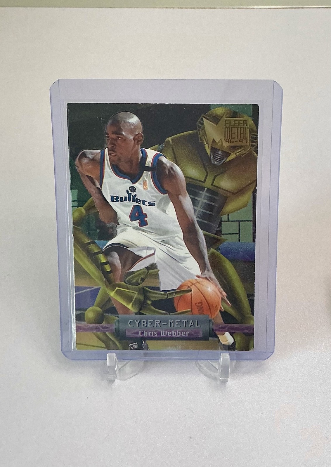 1996-97 Fleer Metal - Cyber-Metal Chris Webber #20