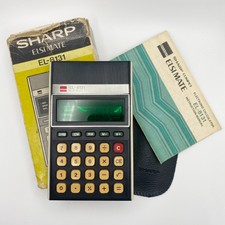Vintage Sharp Elsi Mate Calculator EL-8131 Bo...