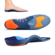 RooRuns Heavy Duty Arch Support Plantar Fasciitis Insoles for Men and Women, ...